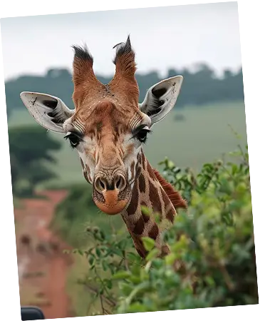 Giraffe in the African savanna